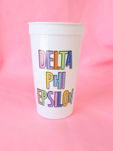 Load image into Gallery viewer, Bring On the Fun Sorority Stadium Cup
