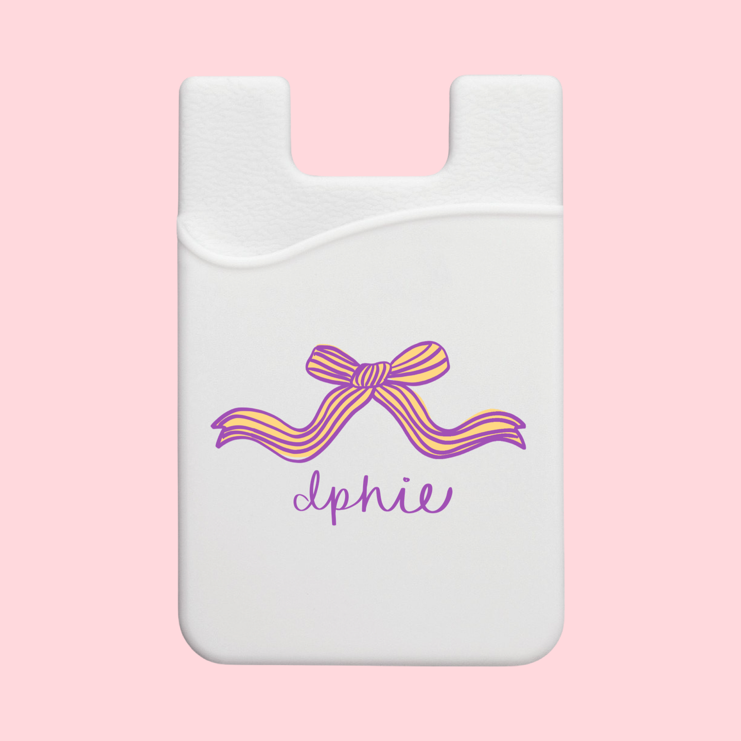Delta Phi Epsilon Coquette Bow Sorority Phone Wallet