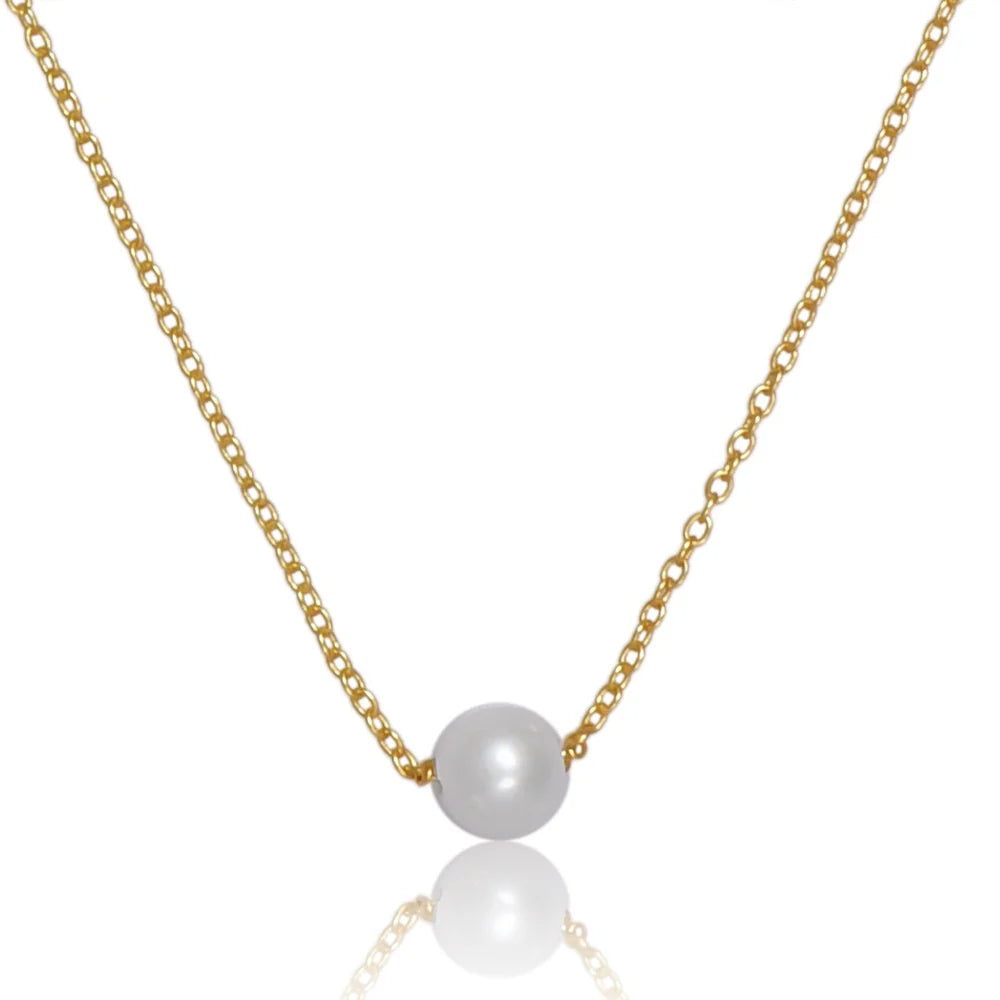 Tatum James Round Pearl Necklace