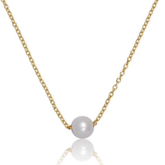 Tatum James Round Pearl Necklace