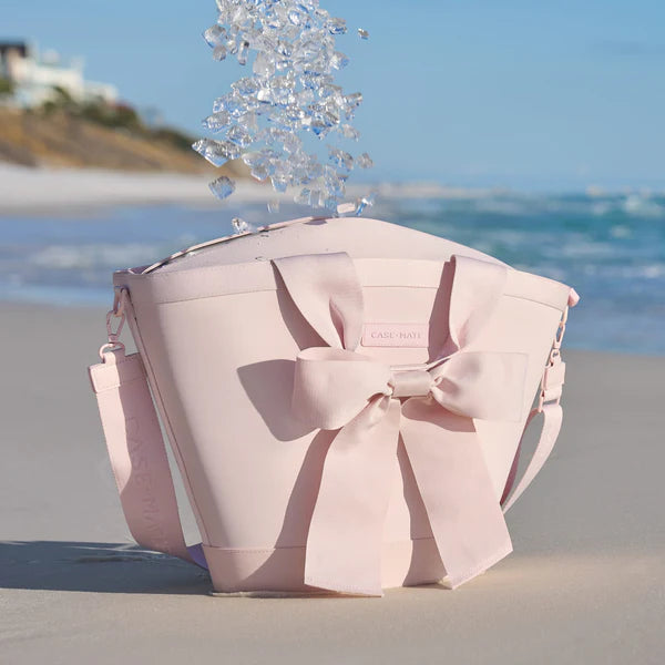 Case-Mate Large Pink Bow Jelly Cooler Tote