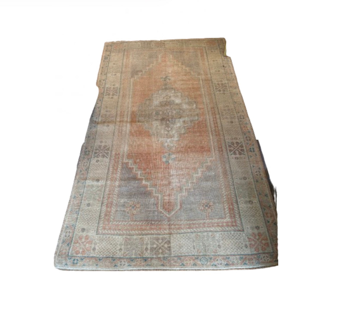 Vintage Oushak Rug-Dusty Peach