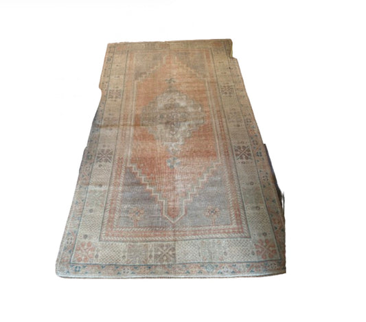 Vintage Oushak Rug-Dusty Peach