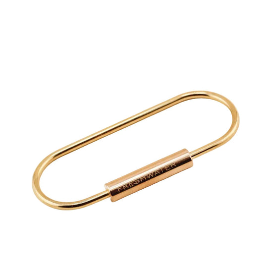 Brass Oval Keyring