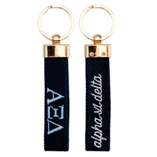 Load image into Gallery viewer, Sorority Embroidered Keychain
