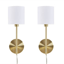 Load image into Gallery viewer, [Set of 2] Wall Light Sconce, Gold Base
