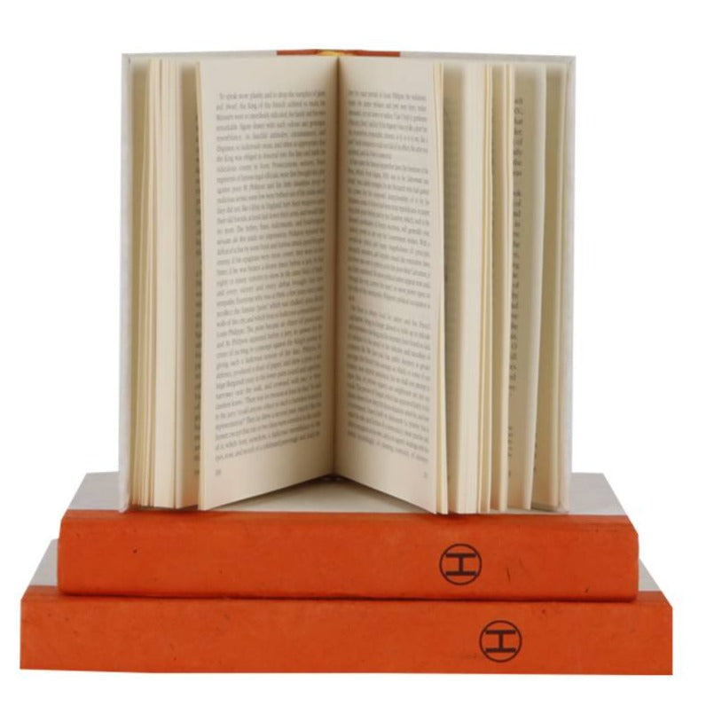 Decorative Books: Orange H Stack