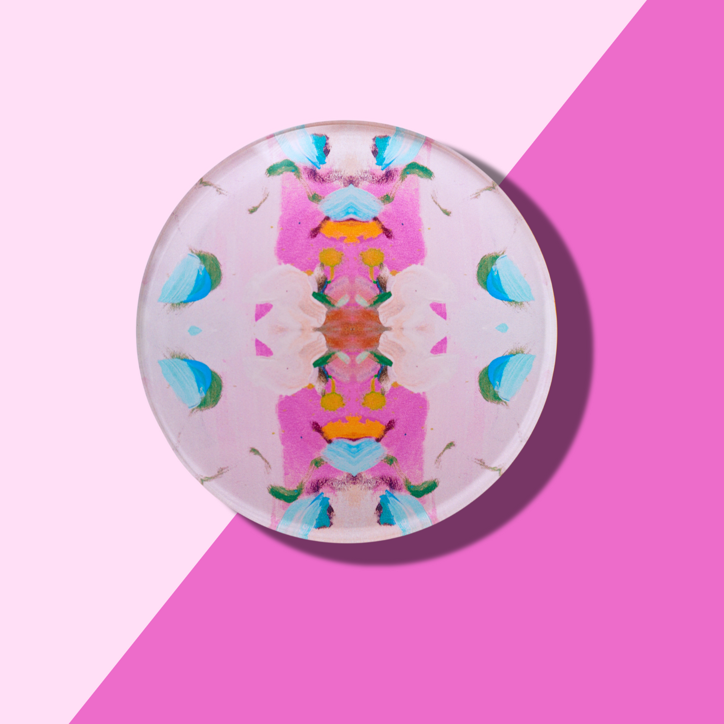 Monets Garden Pink Coaster | Laura Park Designs x Tart