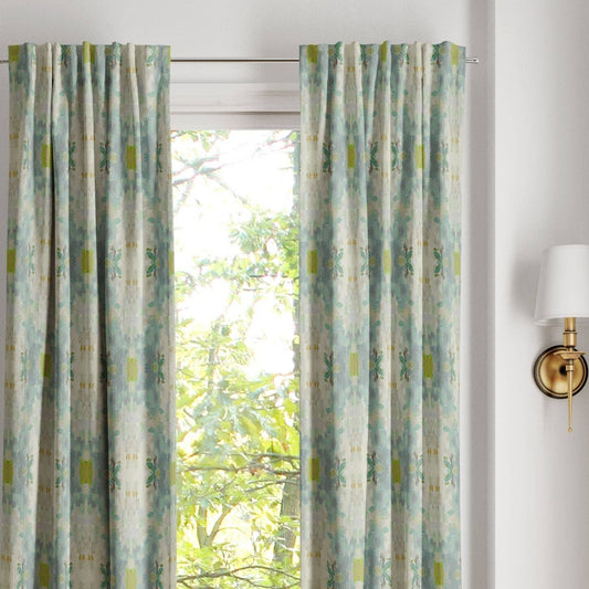 Coral Bay Green Curtain Panels, Set of 2