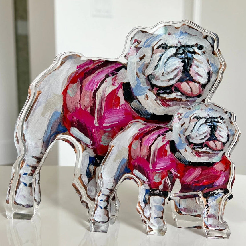 Acrylic Shelfie: Gameday Bulldog Large