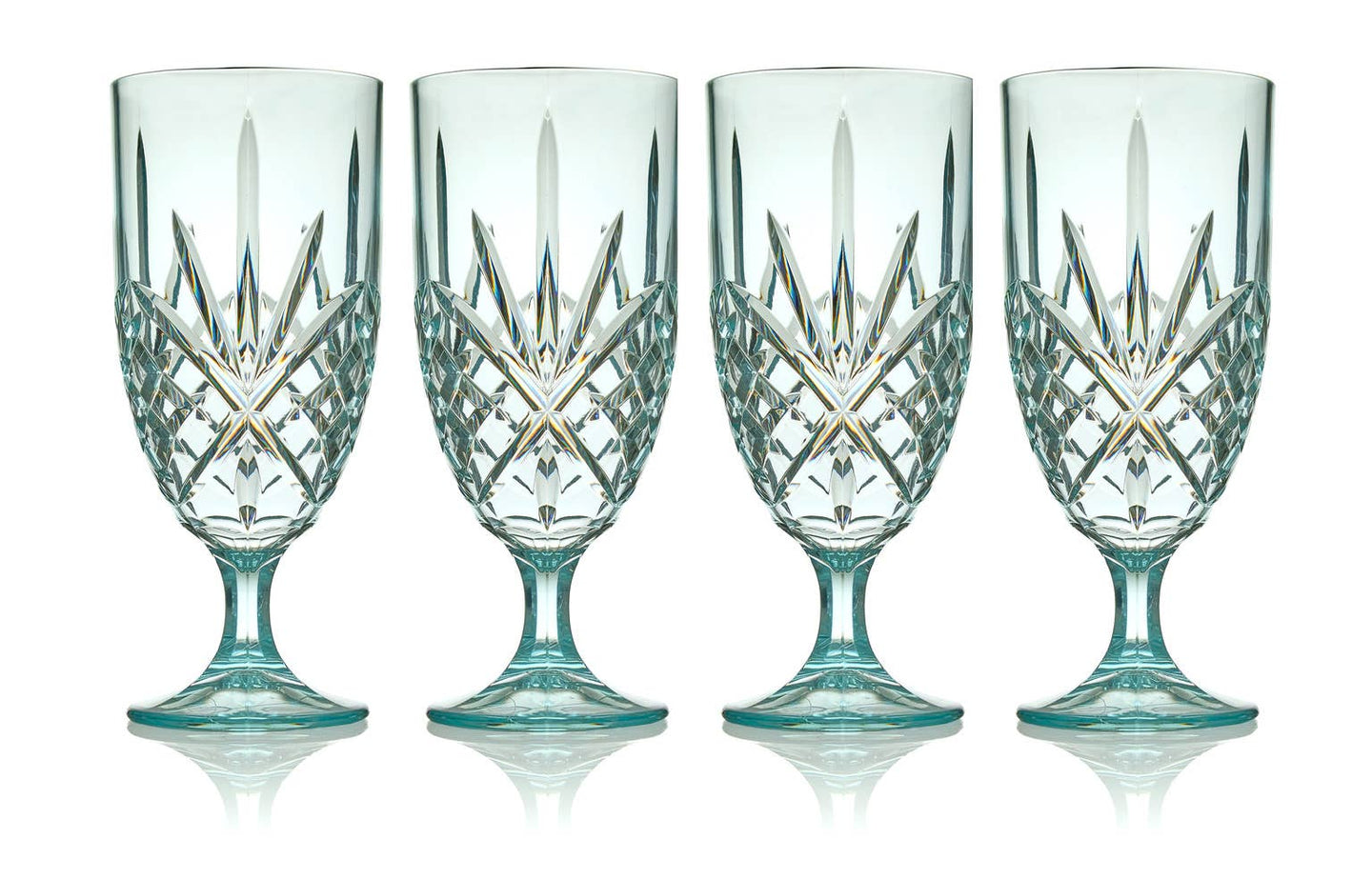 Set of Four Dublin Acrylic Seafoam Iced Teas