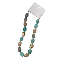 Load image into Gallery viewer, Marble Stone Geo Metal Choker
