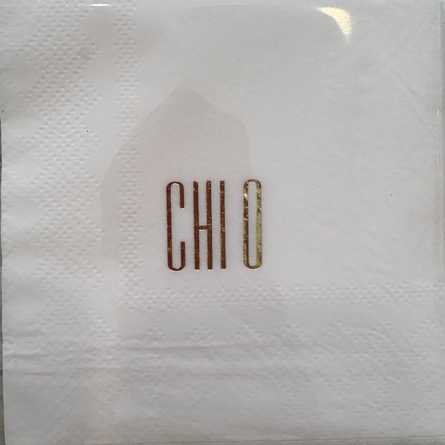 Sorority Gold Foil Cocktail Napkins set/10