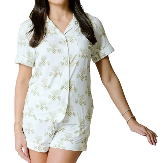 Delta Zeta Pajama Shorts Set