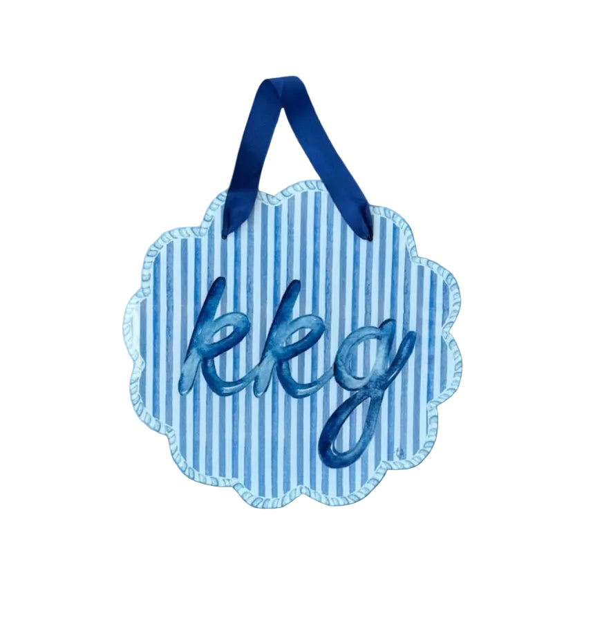 Sorority Scalloped Acrylic Door Hanger