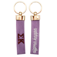 Load image into Gallery viewer, Sorority Embroidered Keychain
