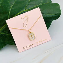 Load image into Gallery viewer, Initial Deco Open Locket Pendant Necklace
