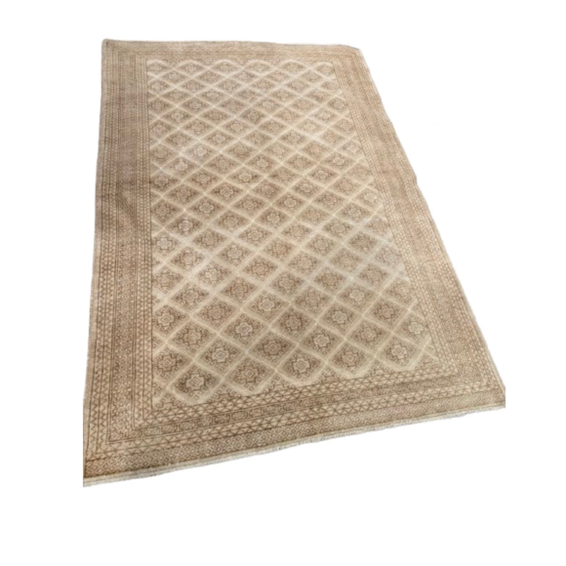 Vintage Oushak Rug - Dessert Lattice