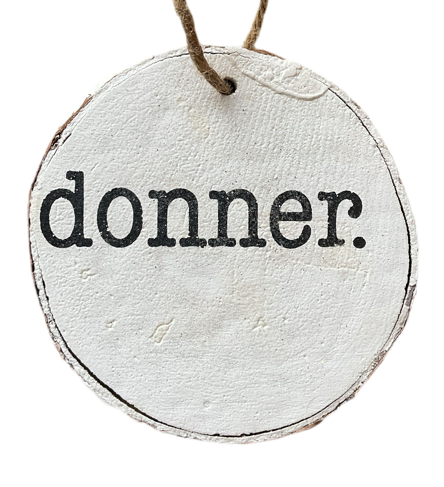 4" Santa's Reindeer Disc Ornament