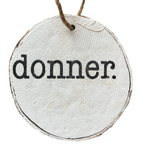 Load image into Gallery viewer, 4&quot; Santa&#39;s Reindeer Disc Ornament
