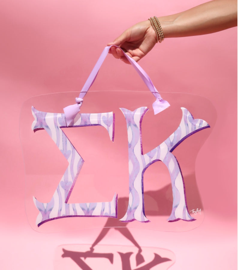 Sorority Acrylic Door Hanger