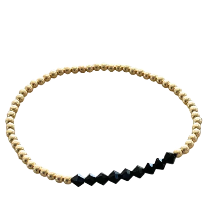 Bara Boheme Swarovski Gold Filled Bar Bracelet