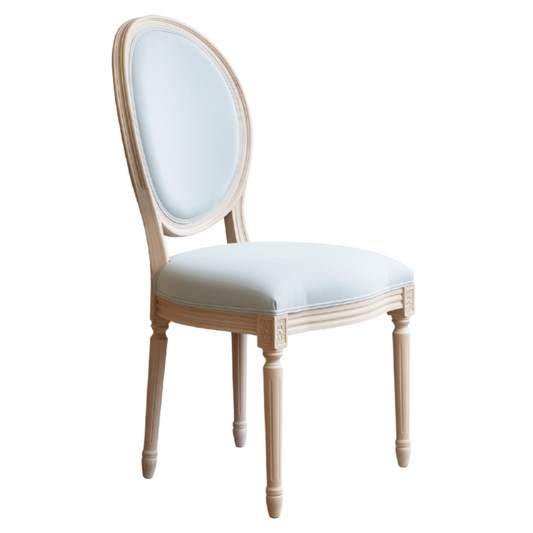 White Washed Dining Chair