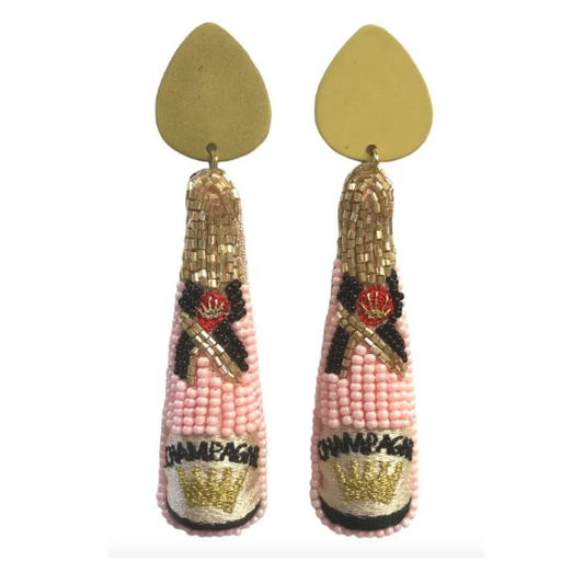 Allie Beads Champagne Earrings