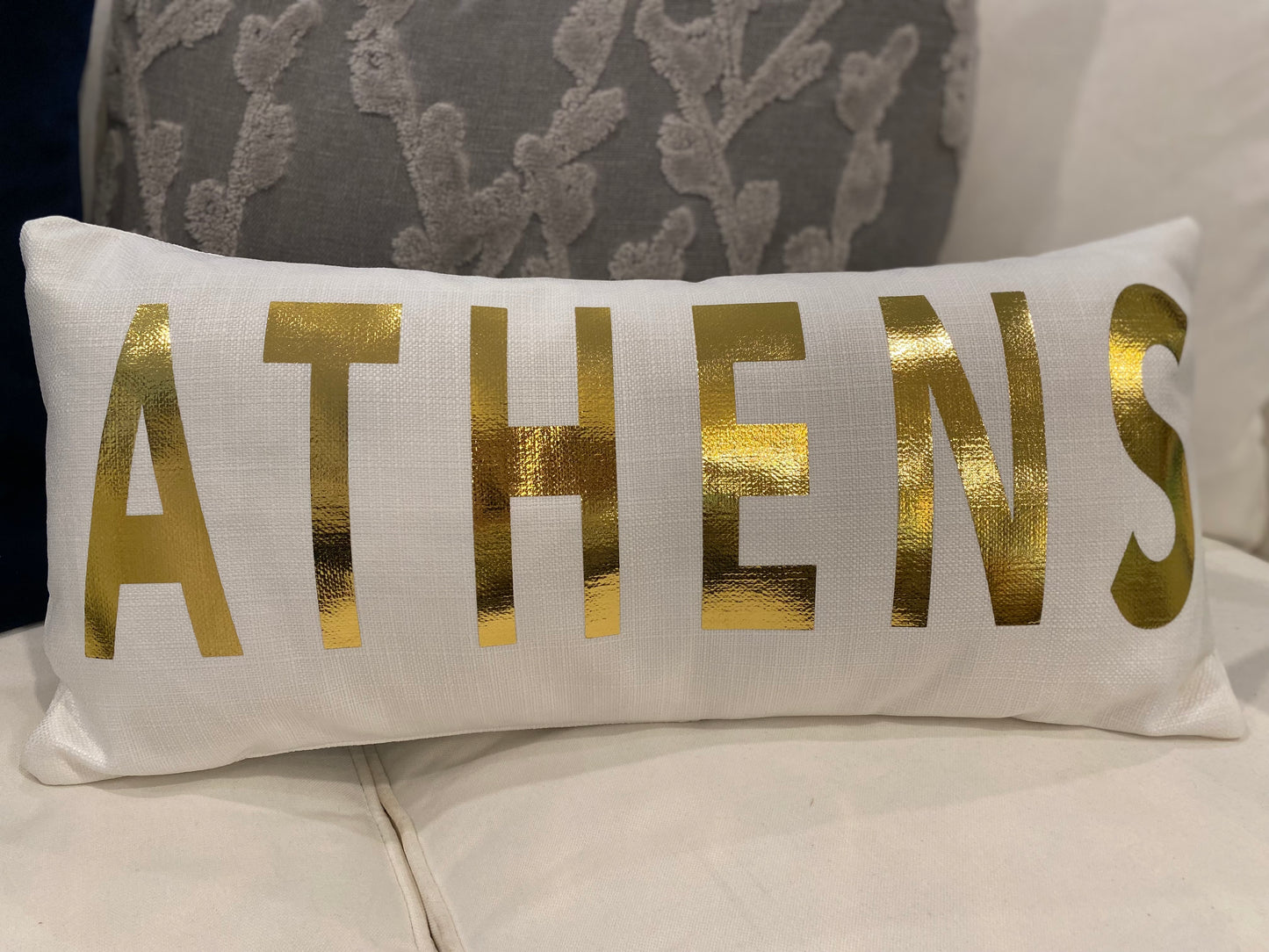 Gold Foil Lumbar Pillows