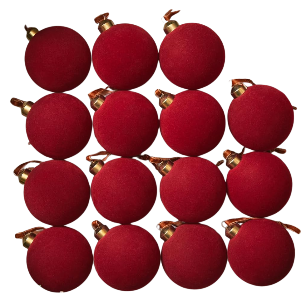 Red Velvet 3” Ball Ornament