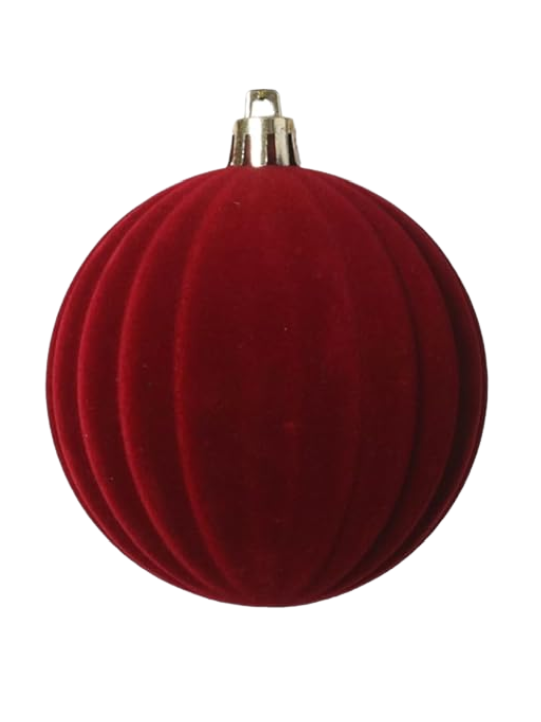 Burgundy Velvet Ribbed Ornament