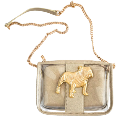 Bulldog Clear Gameday Purse