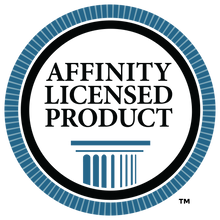 Load image into Gallery viewer, Logo with &#39;Affinity Licensed Product&#39; text and a blue and black design.
