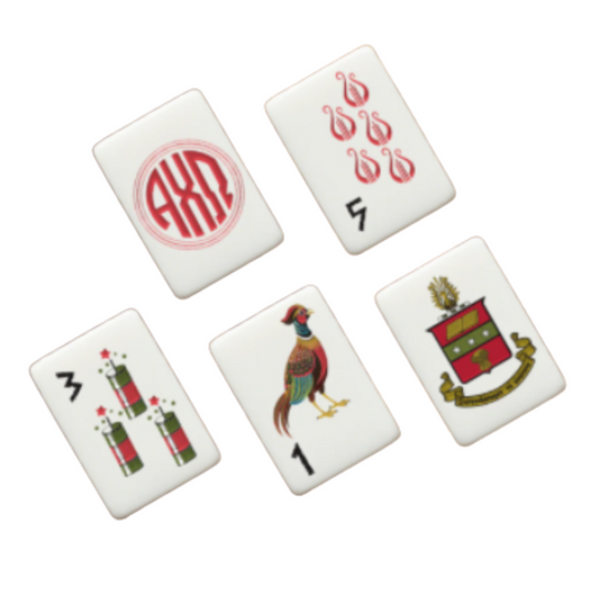 Alpha Chi Omega Mahjong Tiles