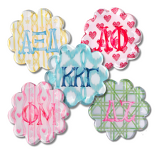 Load image into Gallery viewer, Sorority Scalloped Acrylic Coasters
