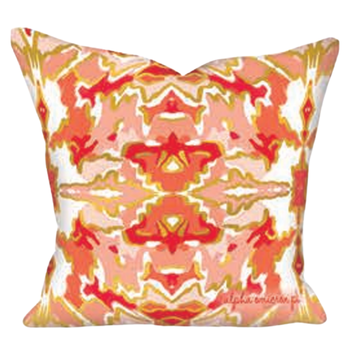 Sorority Gold Foil Kaleidoscope Pillow
