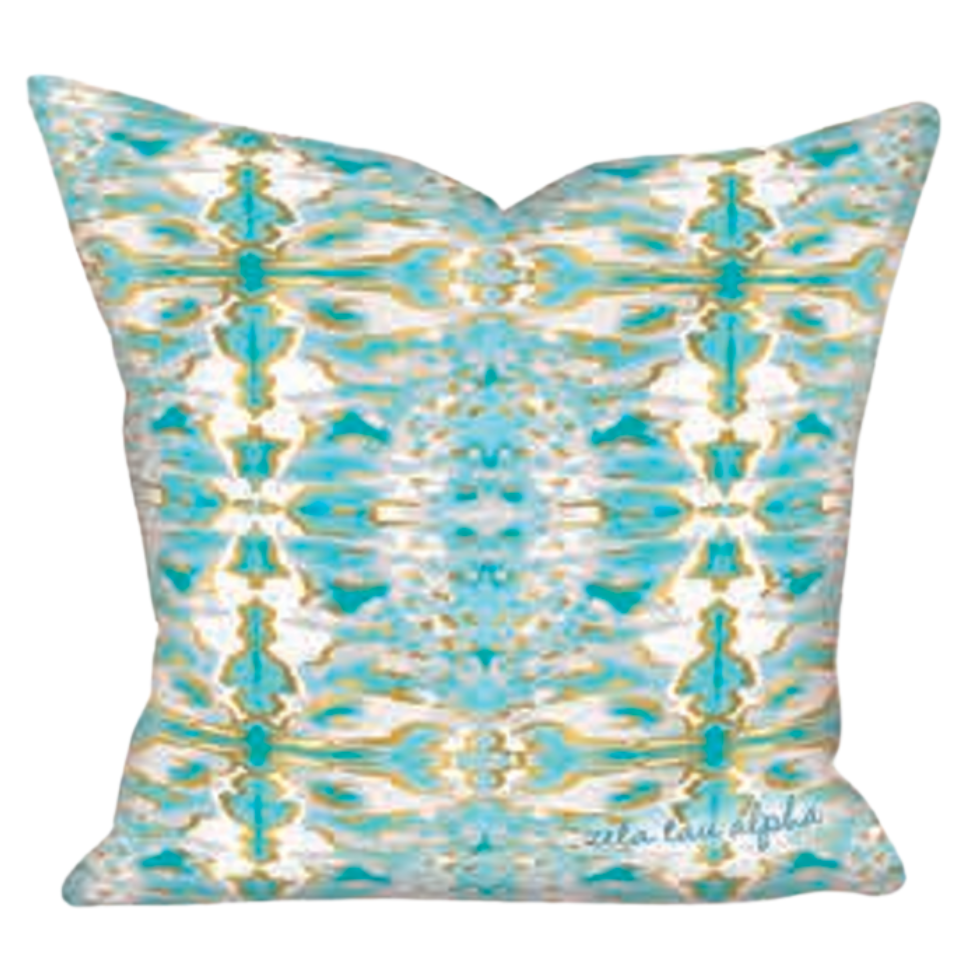 Sorority Gold Foil Kaleidoscope Pillow
