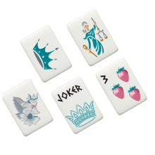 Load image into Gallery viewer, Zeta Tau Alpha Mahjong Tiles
