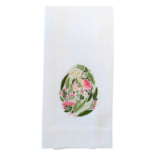 Garden Easter Egg Linen Towel