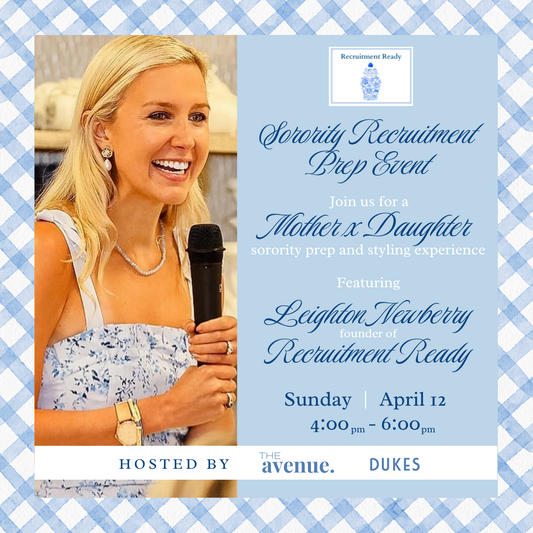 Sorority Recruitment Prep Event