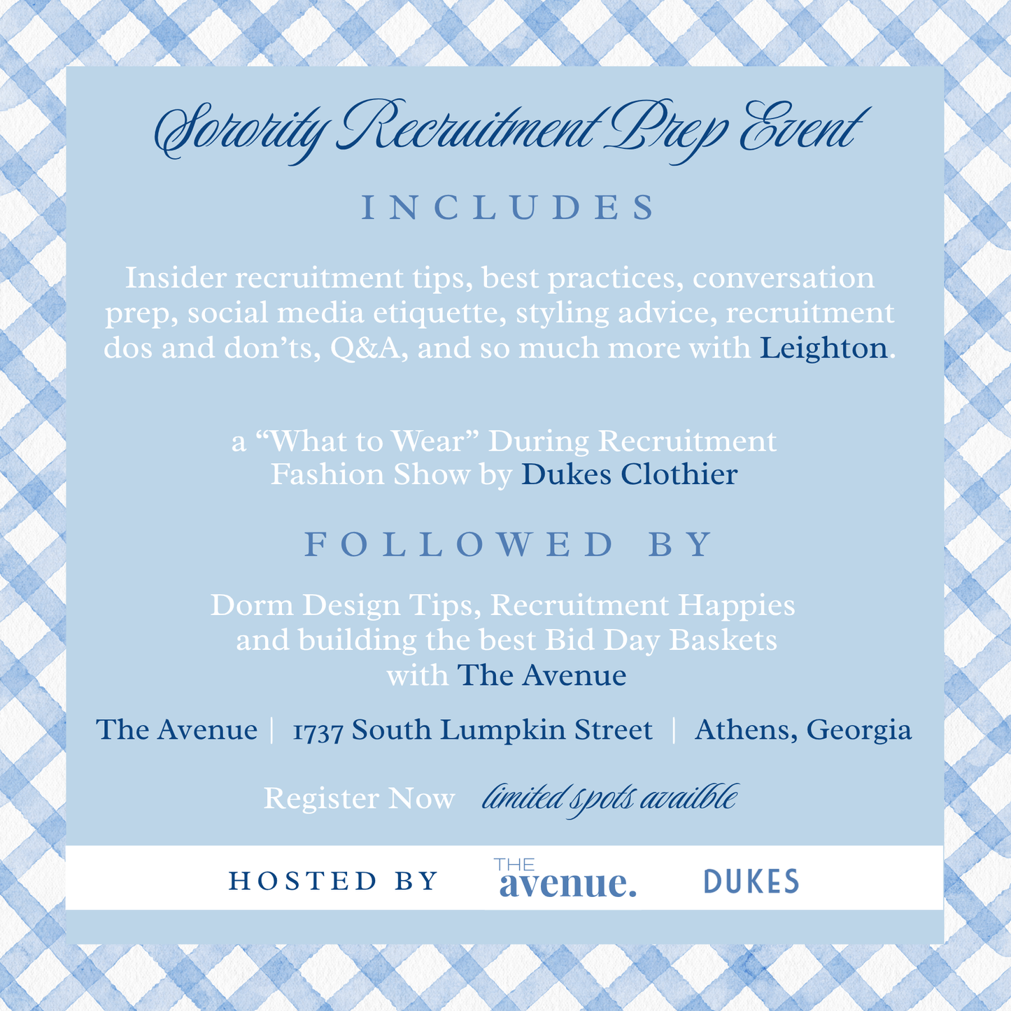 Sorority Recruitment Prep Event