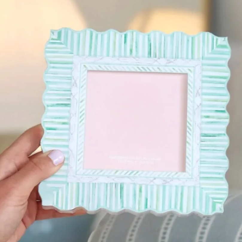 Green Striped 6x6 Acrylic Frame