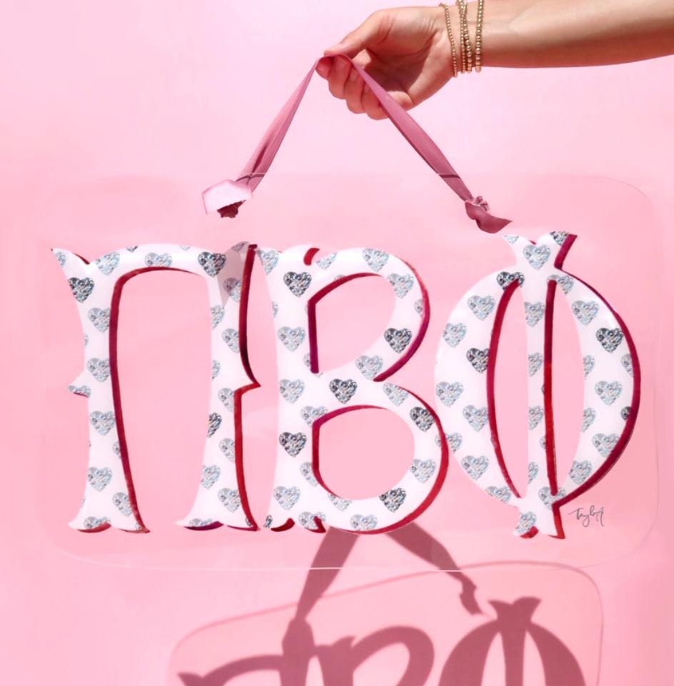 Sorority Acrylic Door Hanger