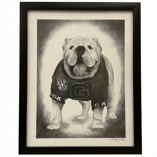 Standing Charcoal Uga Frame with Shadowing