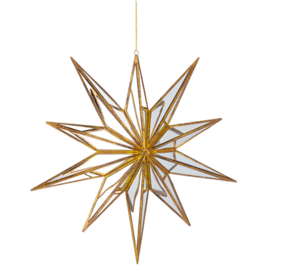 15” Mirrored Star Ornament