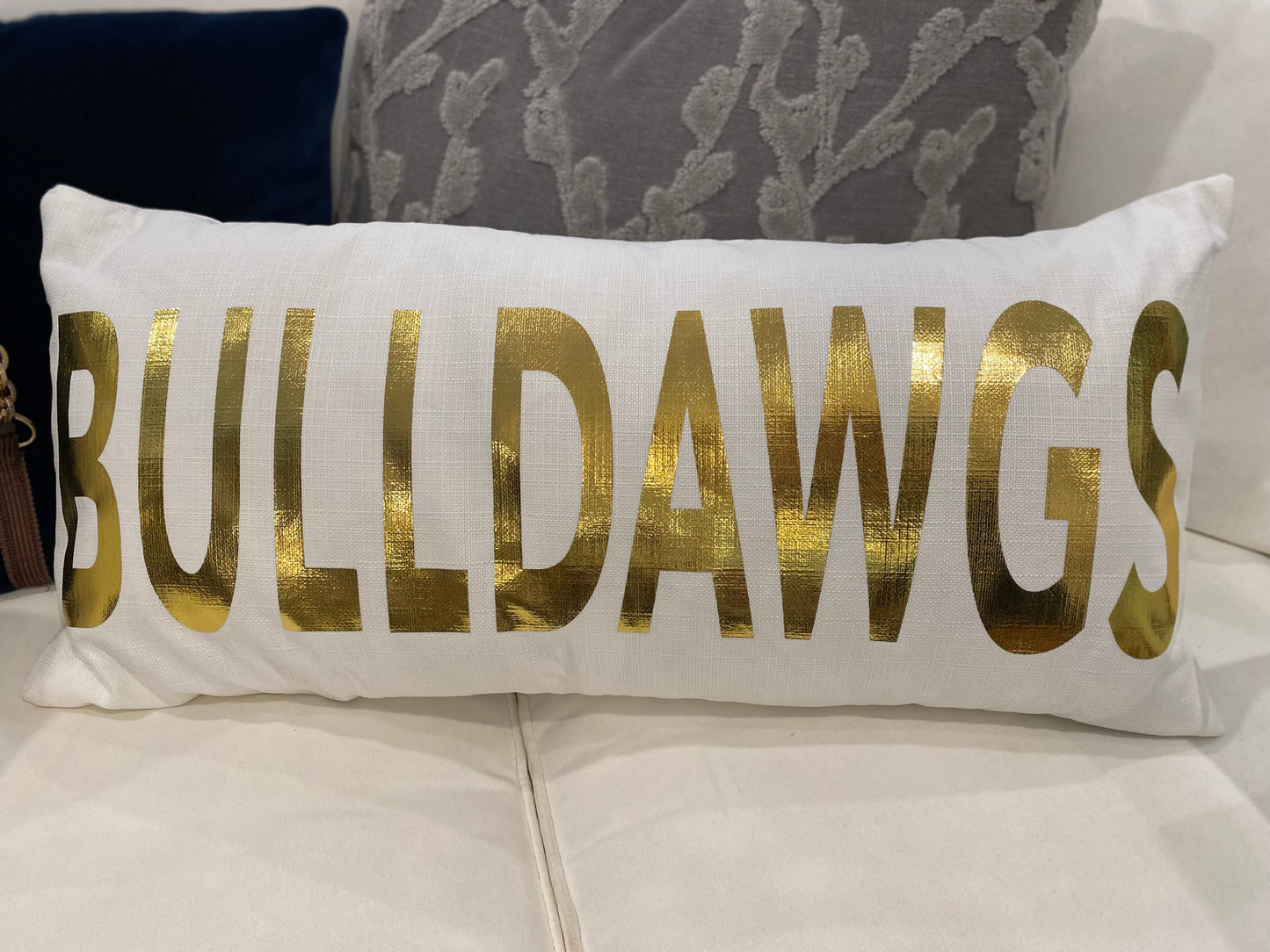 Gold Foil Lumbar Pillows
