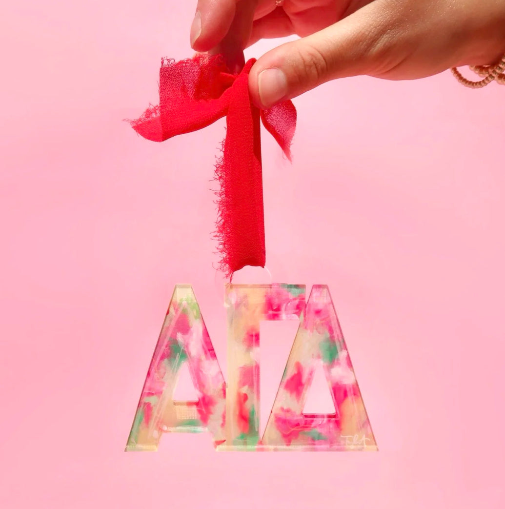 Sorority Acrylic Letter Ornament