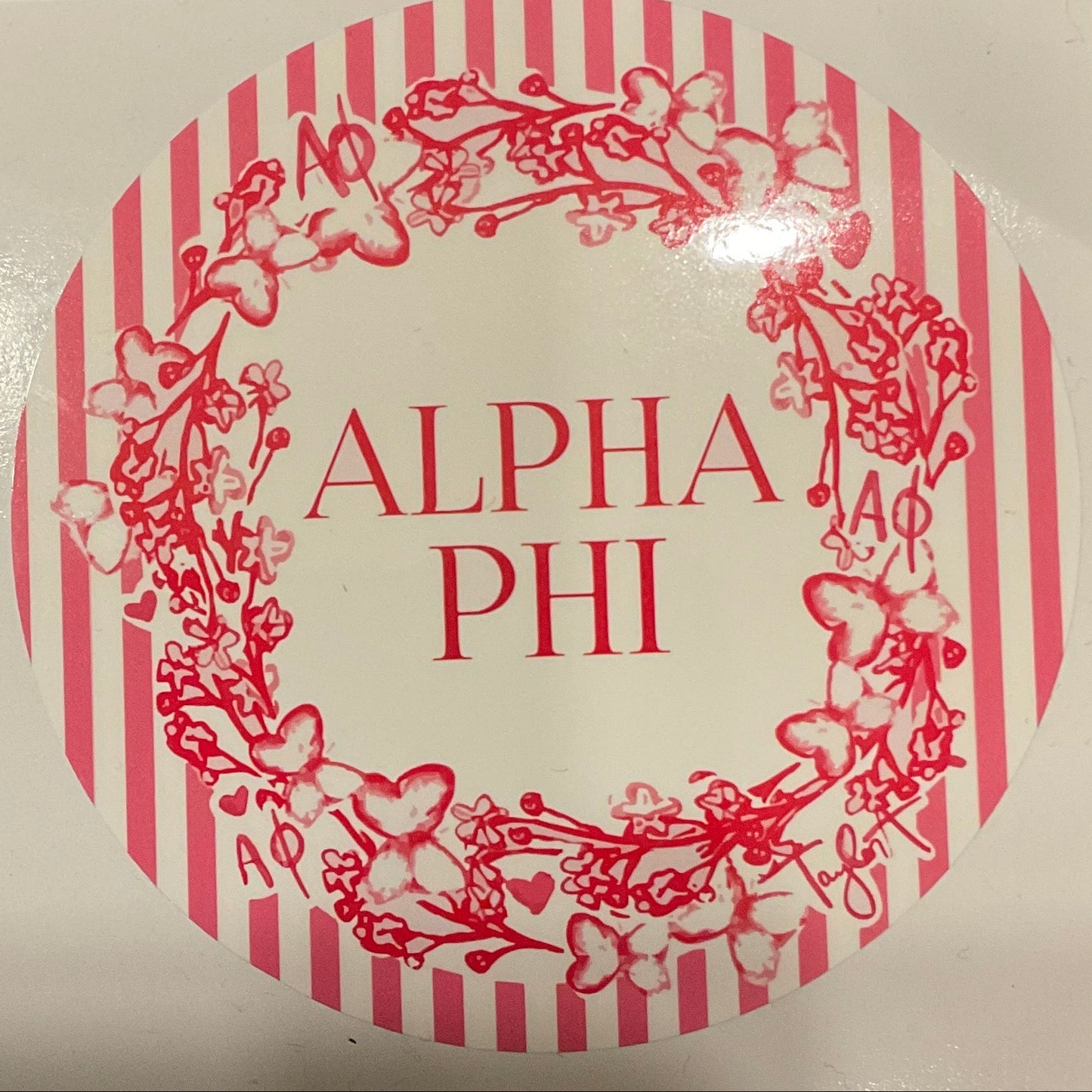 Sorority Round Sticker