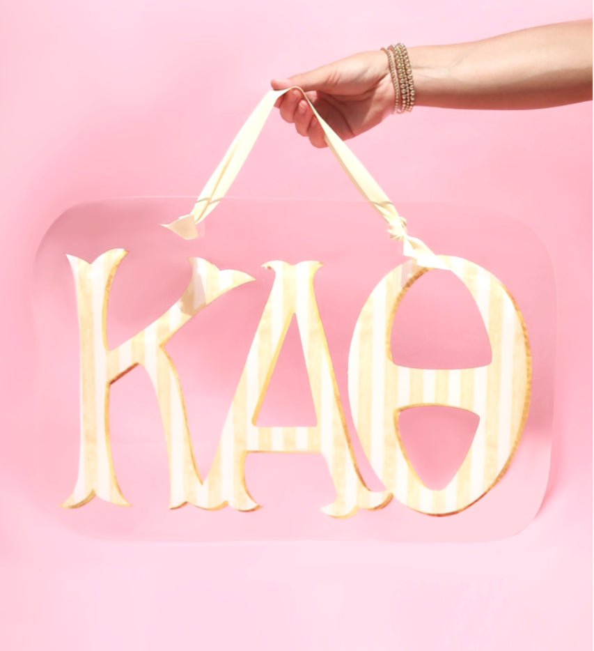 Sorority Acrylic Door Hanger