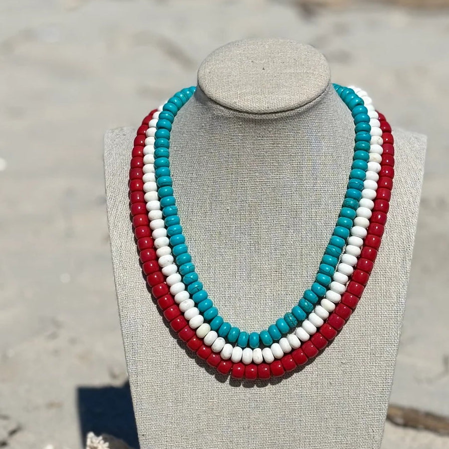 Tatum James Red Baylor Necklace